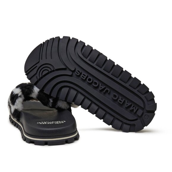 Marc Jacobs The Monogram Teddy Slide – Black/Ivory - Picture 5 of 11